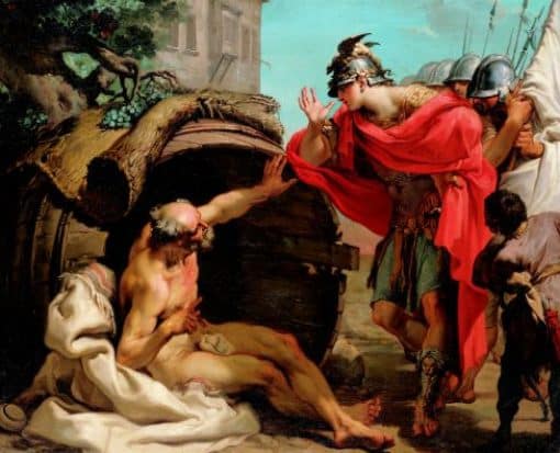 Diogène de Sinope devant Alexandre le Grand