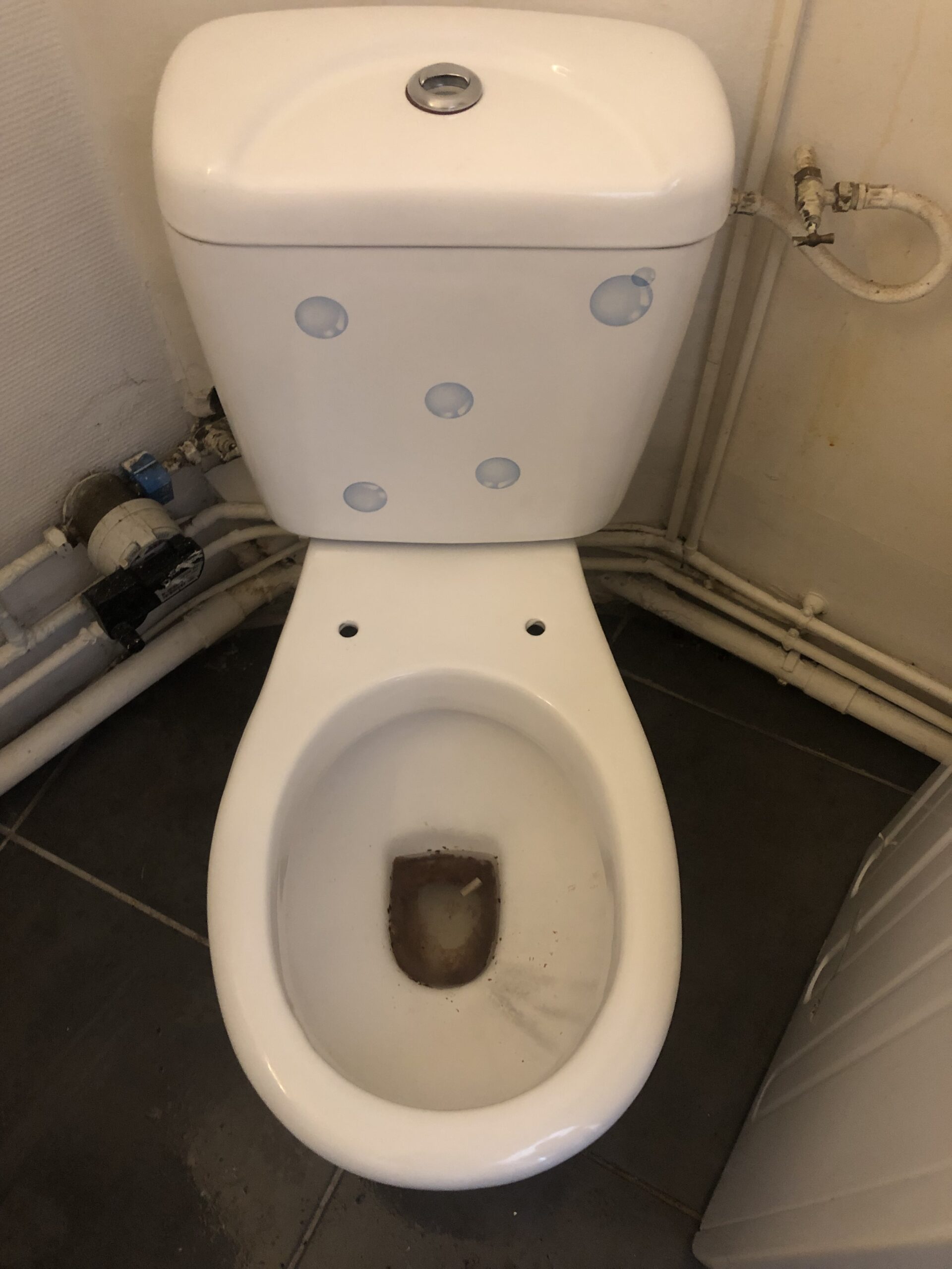 WC après intervention de nettoyage et remise en état à Marseille